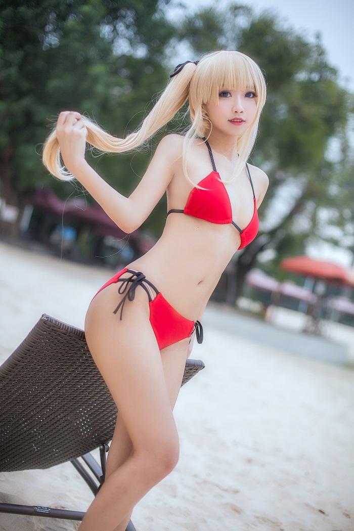 网红Coser @鬼畜瑶在不在w 水着 [15P/159MB] 网红Coser-第3张