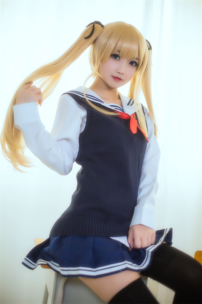 网红Coser @鬼畜瑶在不在w 校服 [15P/168MB] 网红Coser-第1张