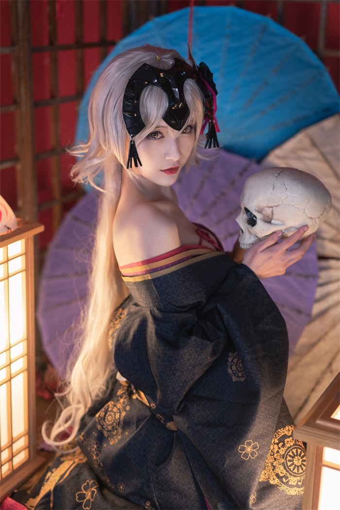 网红Coser @铁板烧鬼舞w 花魁1 [35P/562MB] 网红Coser-第3张