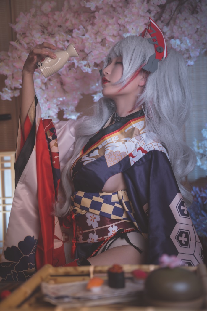 网红Coser@铁板烧鬼舞w 欧根亲王 [12P/103MB] 网红Coser-第2张