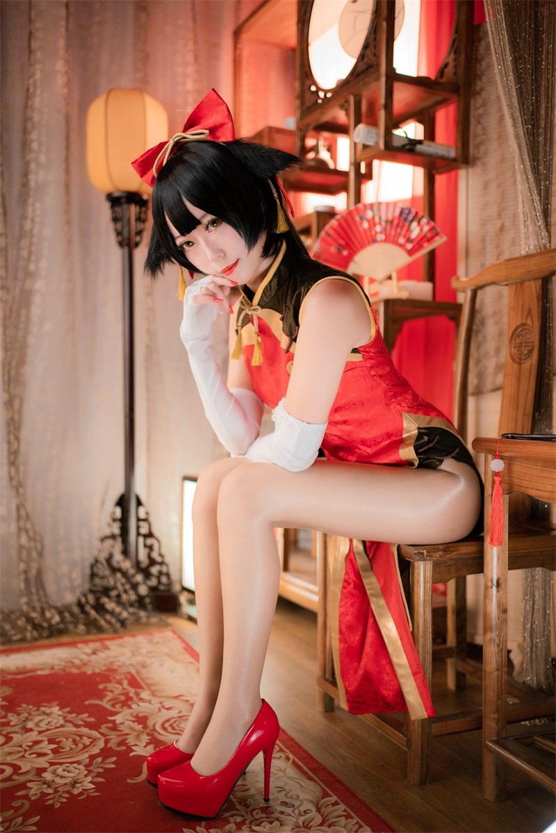 人气Coser@001.Money冷冷 高雄旗袍[41P/956MB] 网红Coser-第4张