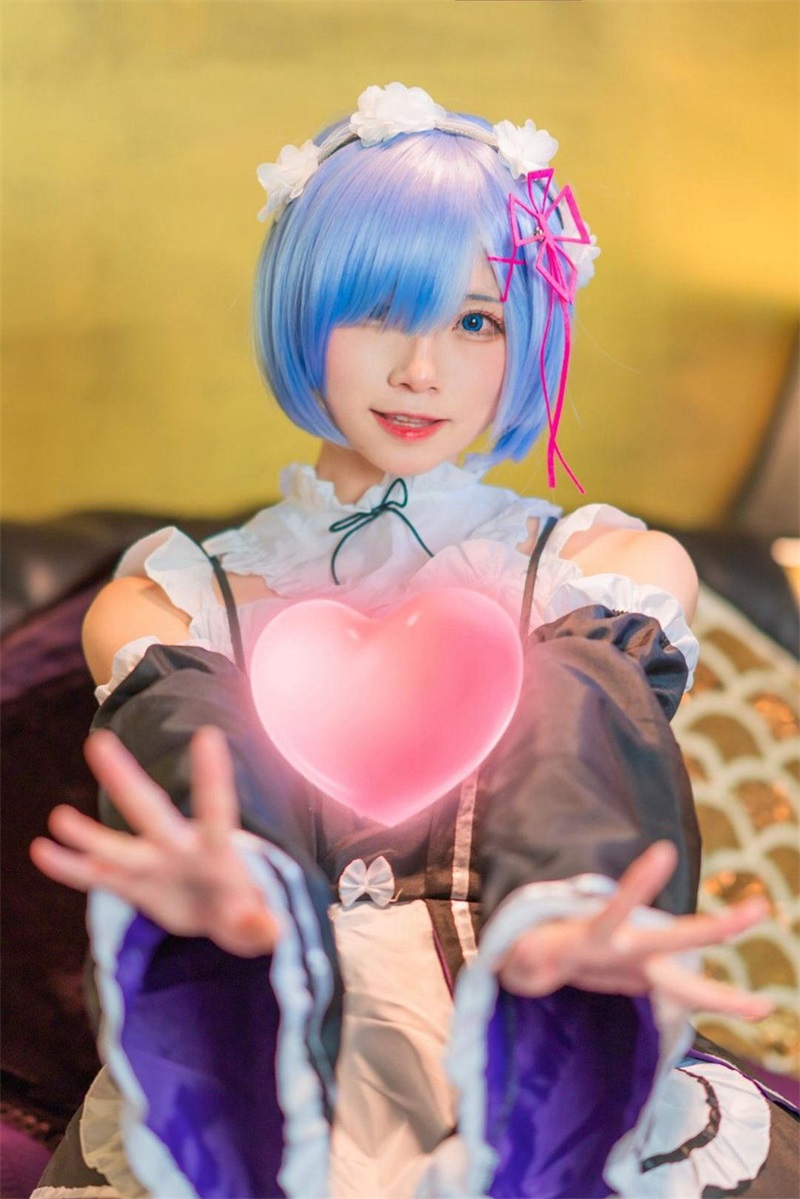 人气Coser@Kitaro_绮太郎 蕾姆[11P-7MB] 网红Coser-第3张