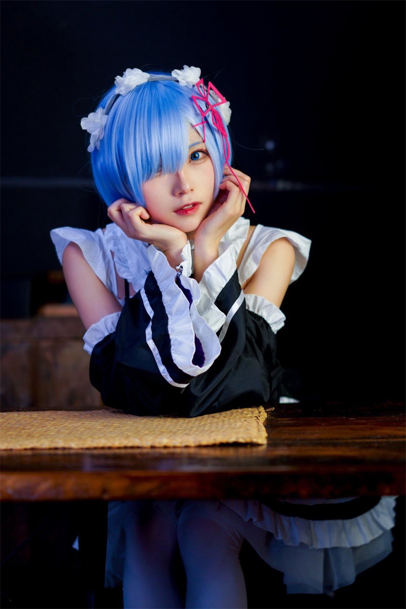 人气Coser@Kitaro_绮太郎 蕾姆[11P-7MB] 网红Coser-第2张