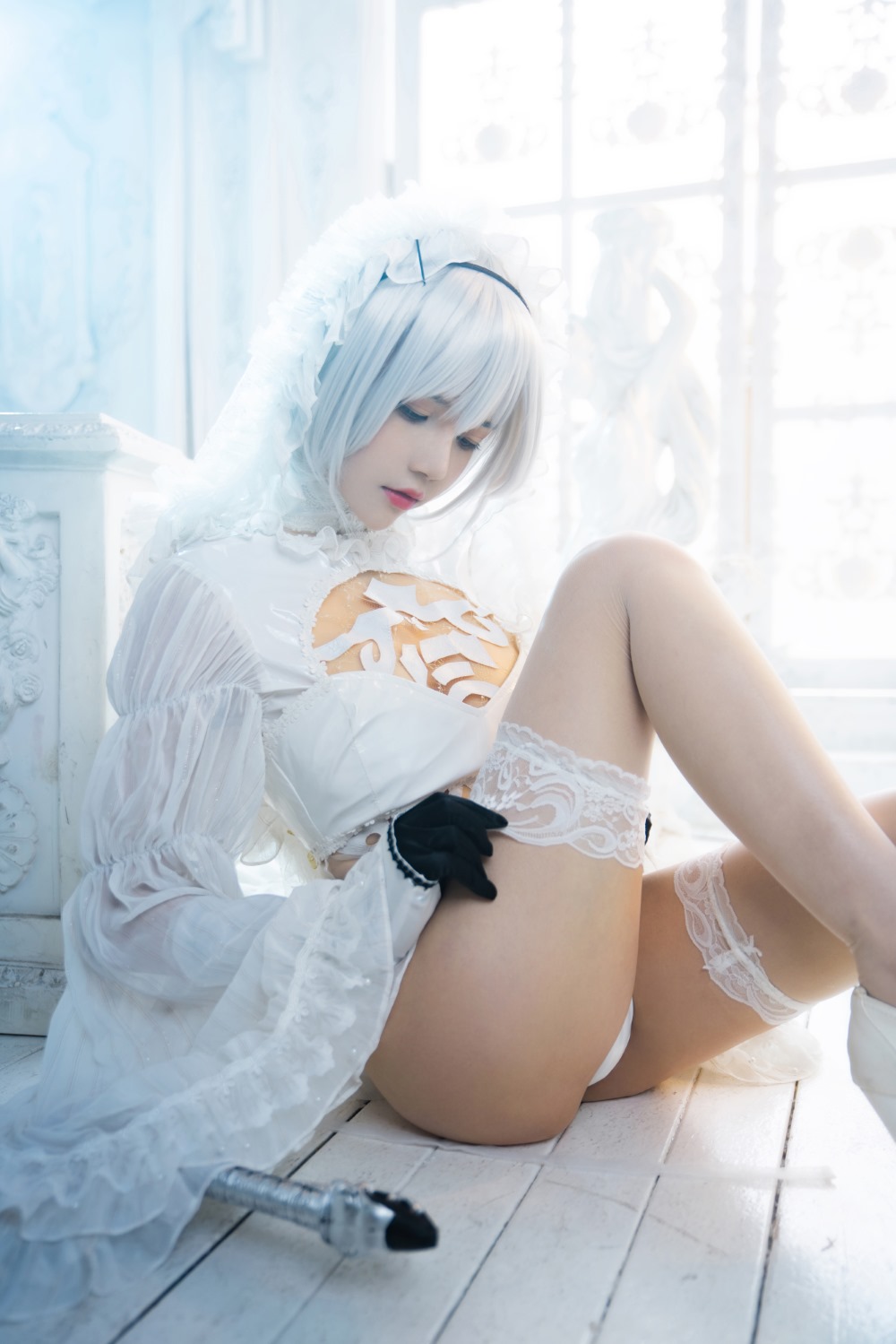 人气Coser@桜桃喵 2b花嫁 [69P/1.08G] 网红Coser-第3张