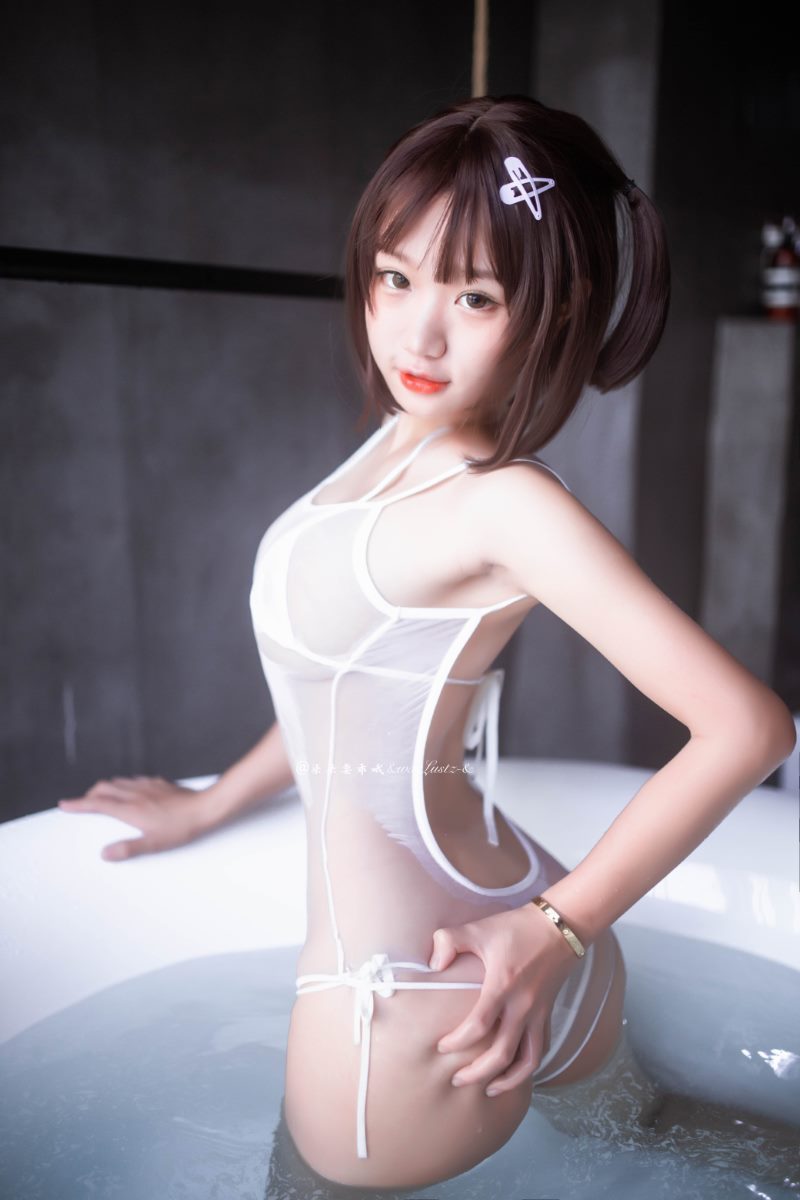 人气Coser@柒柒要乖哦 激凸死库水X白色Spa [34P/164MB] 网红Coser-第3张