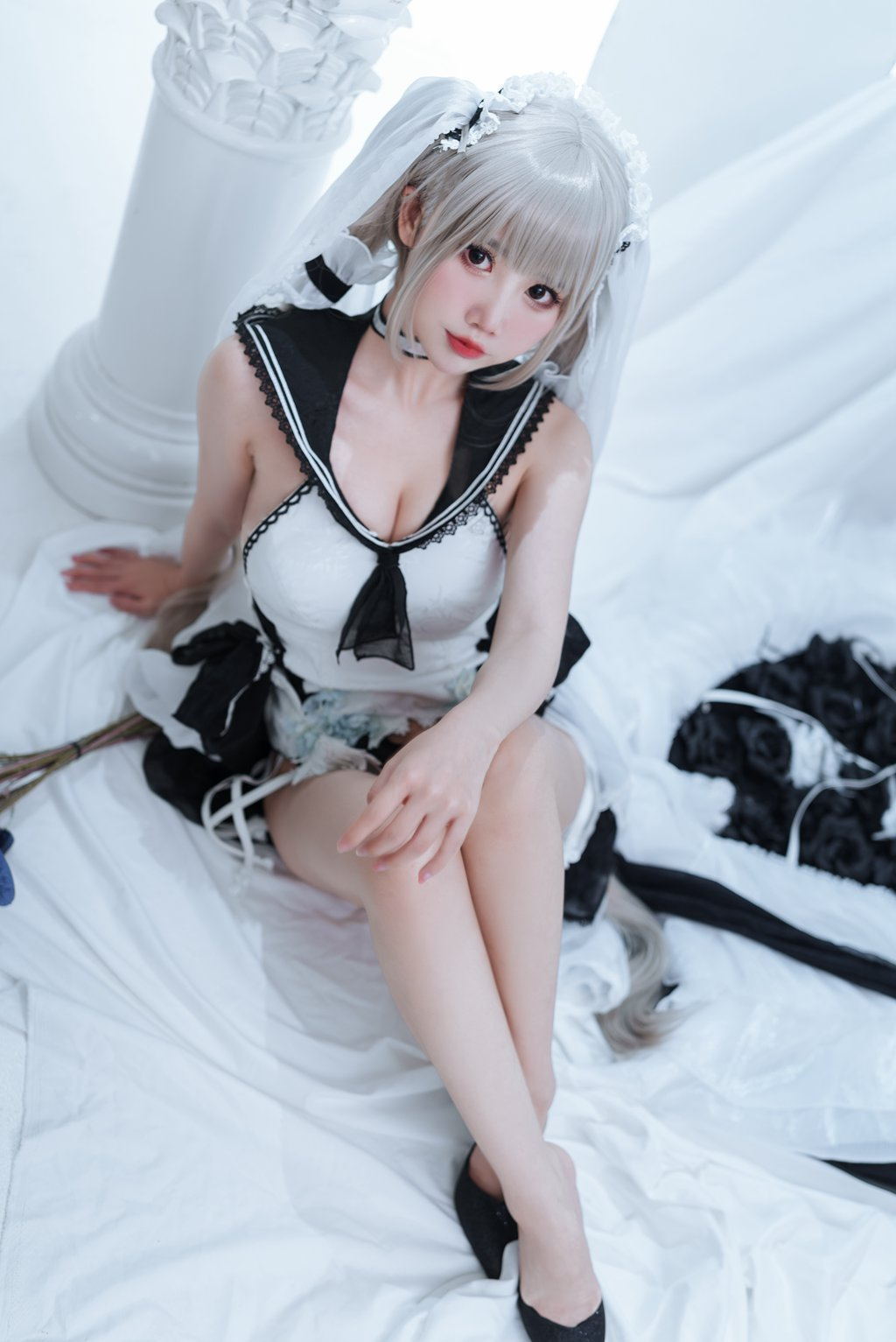 人气动漫Coser@面饼仙儿 可畏婚纱 [25P/156MB] 网红Coser-第4张