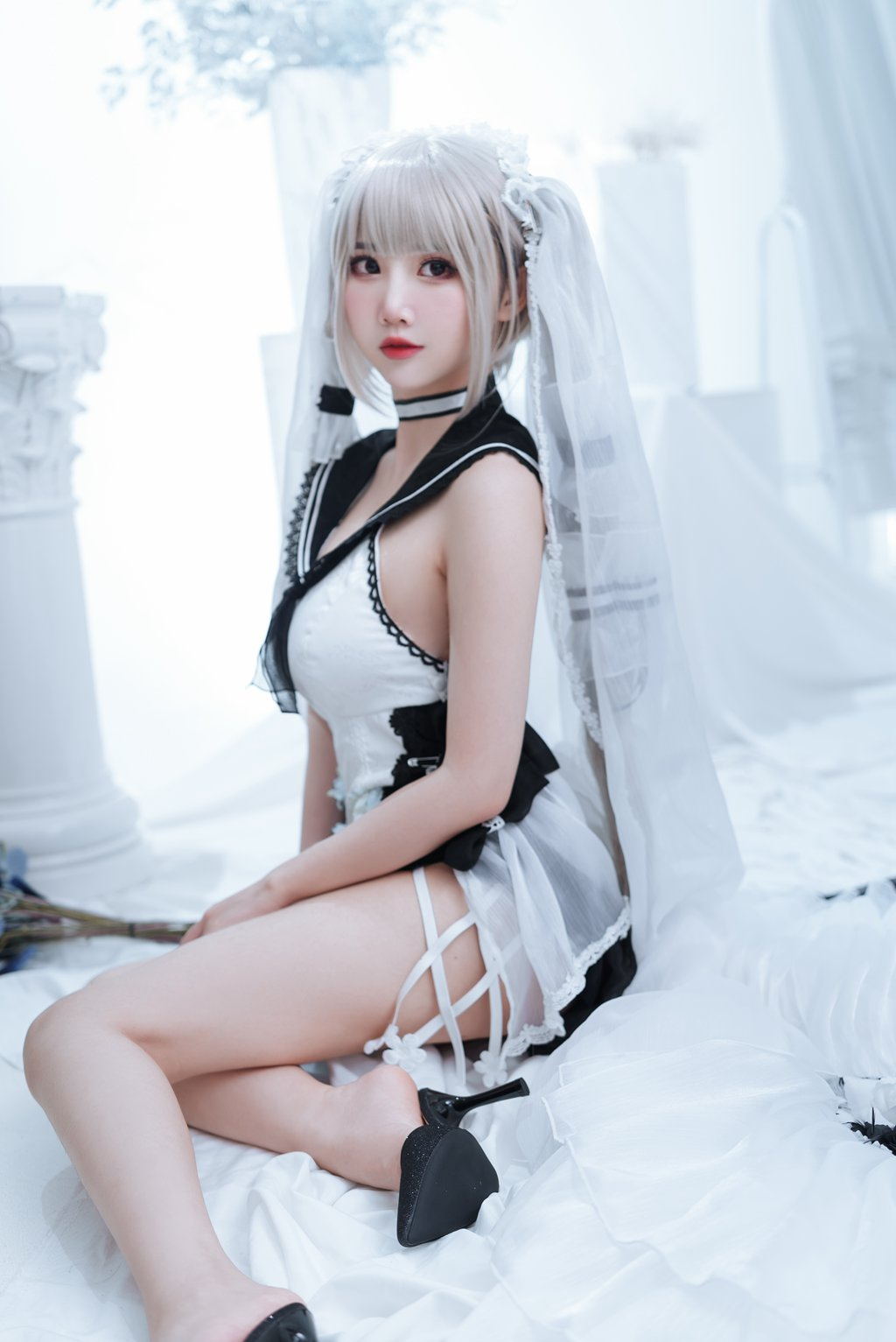 人气动漫Coser@面饼仙儿 可畏婚纱 [25P/156MB] 网红Coser-第1张