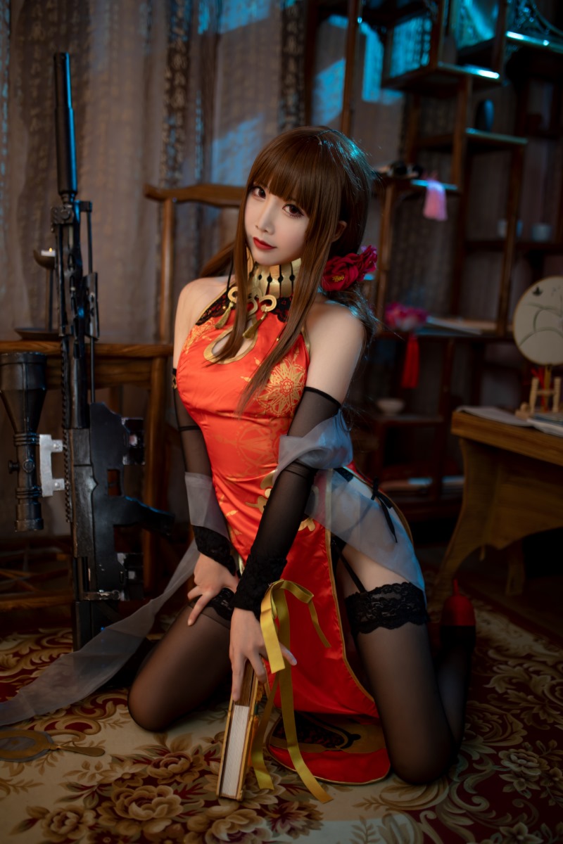 人气动漫Coser@面饼仙儿 DSR50 红牡丹 [34P/222MB] 网红Coser-第2张