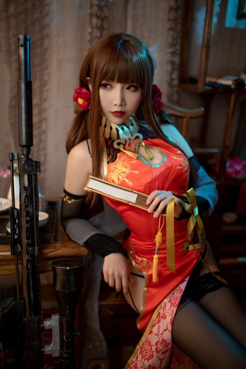 人气动漫Coser@面饼仙儿 DSR50 红牡丹 [34P/222MB] 网红Coser-第4张