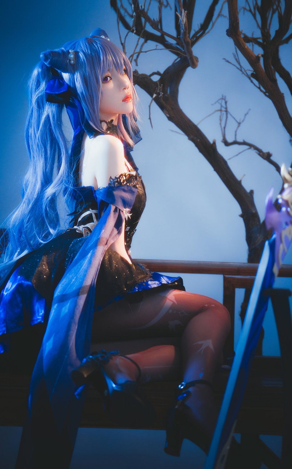 人气Coser@桜桃喵 刻晴 [29P/317MB] 网红Coser-第2张