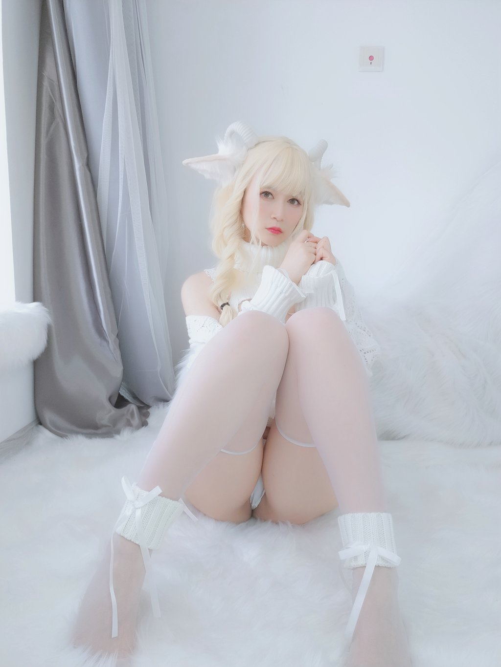 人气动漫Coser@白银81_ 小白羊 [133P9V775MB] 网红Coser-第4张