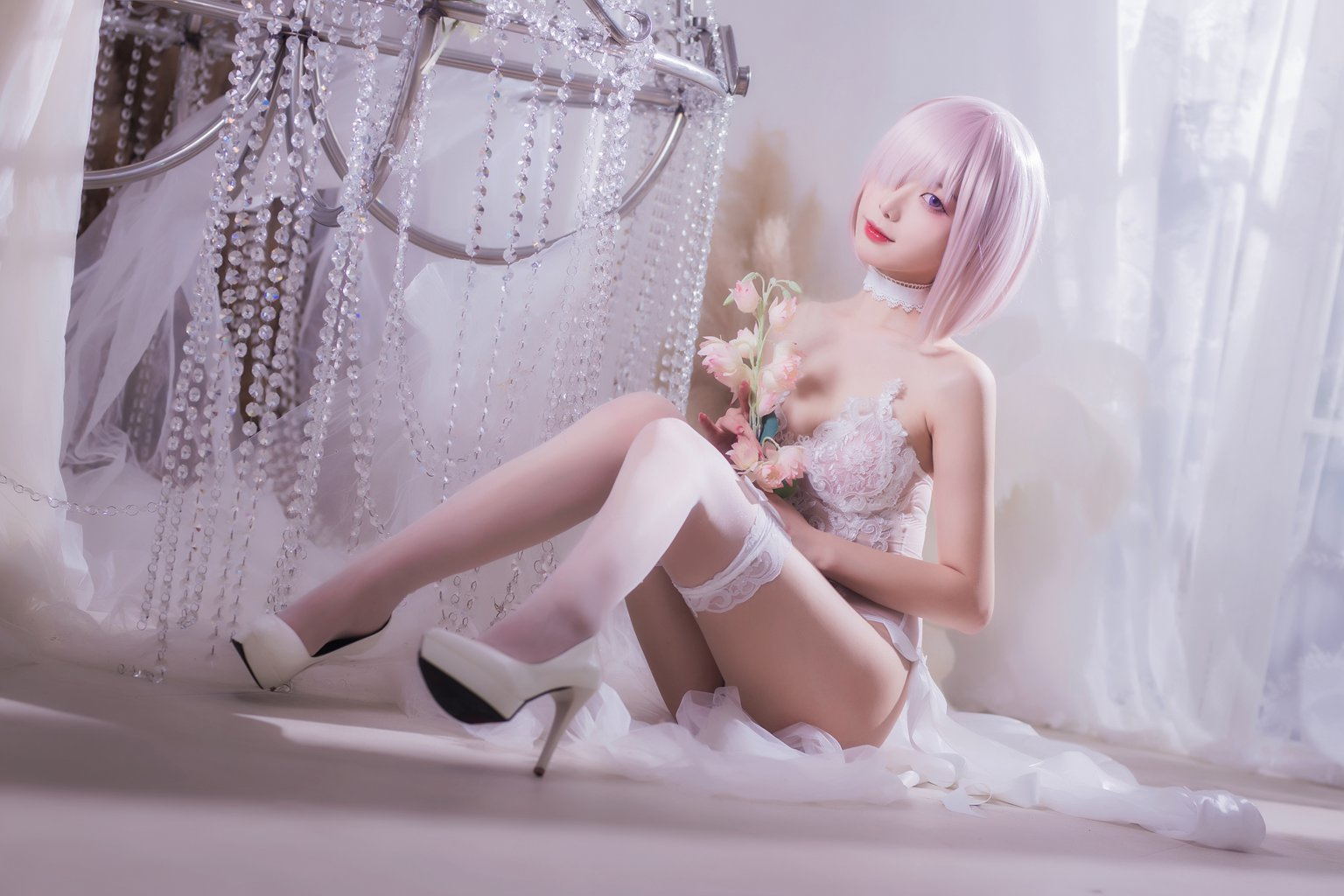 网紅Coser@封疆疆v 玛修婚纱 [36P/366MB] 网红Coser-第4张