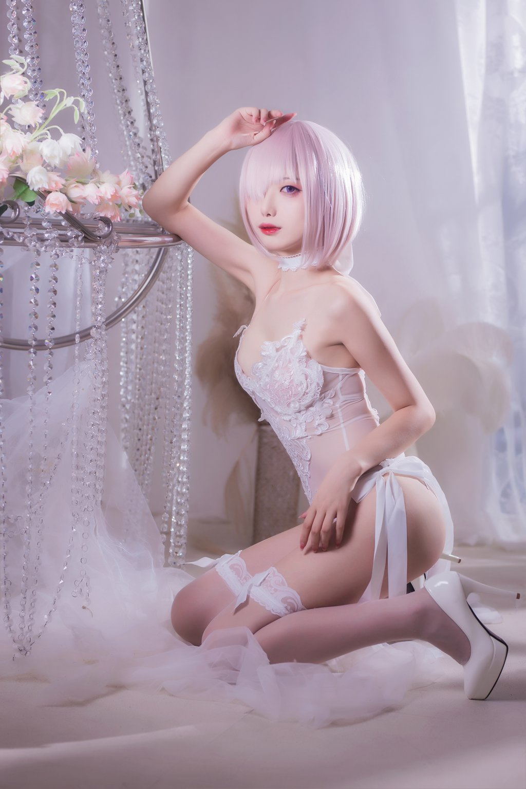 网紅Coser@封疆疆v 玛修婚纱 [36P/366MB] 网红Coser-第1张