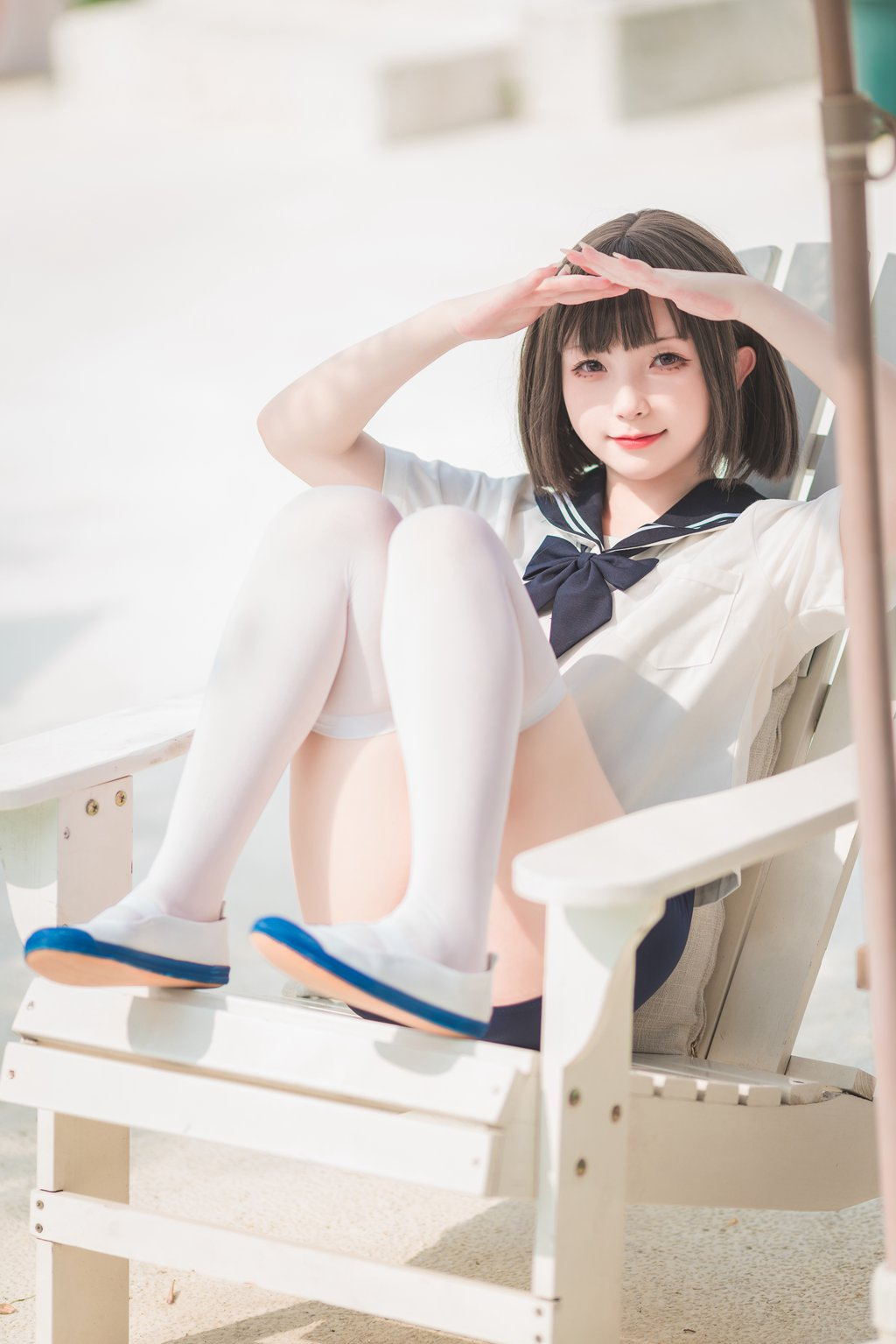 动漫博主@花铃 JK死库水 [109P/625MB] 网红Coser-第1张