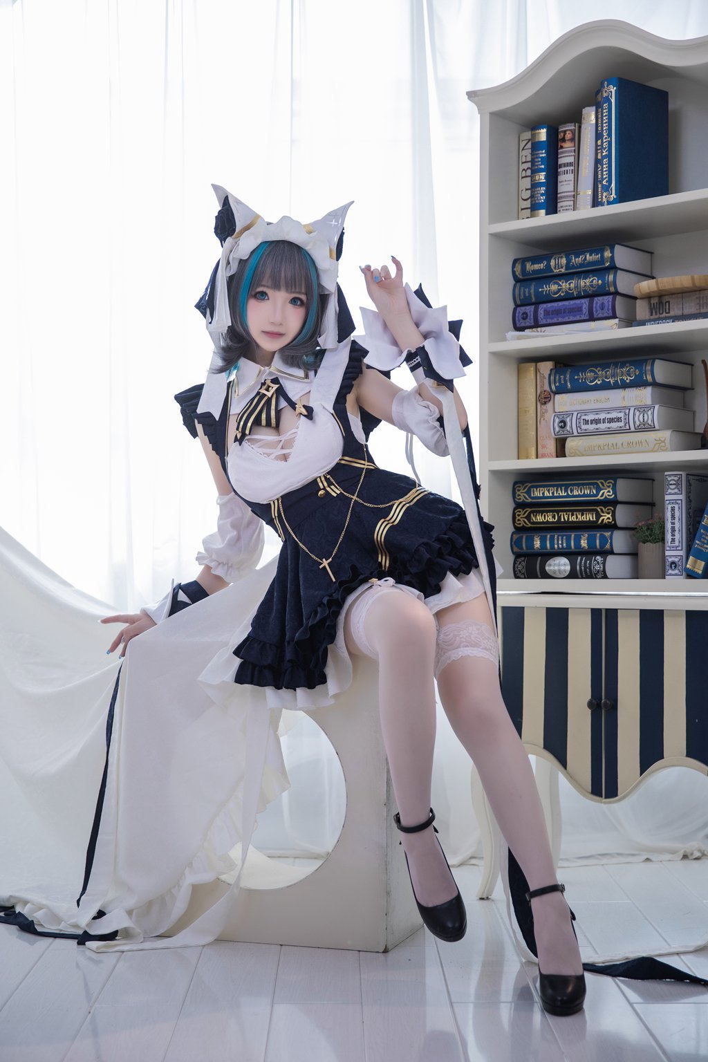 动漫博主@雪晴Astra Azure Lane 柴郡[17P/173MB] 网红Coser-第3张