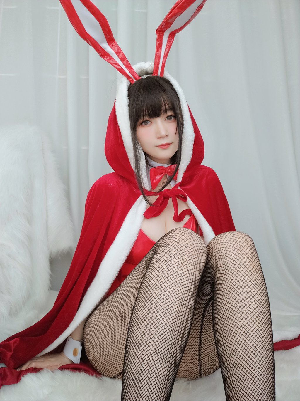 人气动漫Coser@白银81_ 圣诞兔女郎 [103P/6V/616MB] 网红Coser-第3张