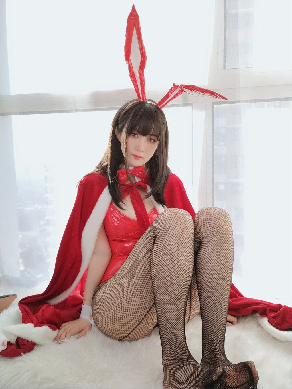 人气动漫Coser@白银81_ 圣诞兔女郎 [103P/6V/616MB] 网红Coser-第1张