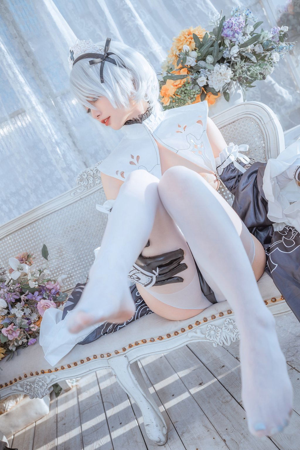 人气Coser@桃良阿宅 女仆2B [30P/237MB] 网红Coser-第2张