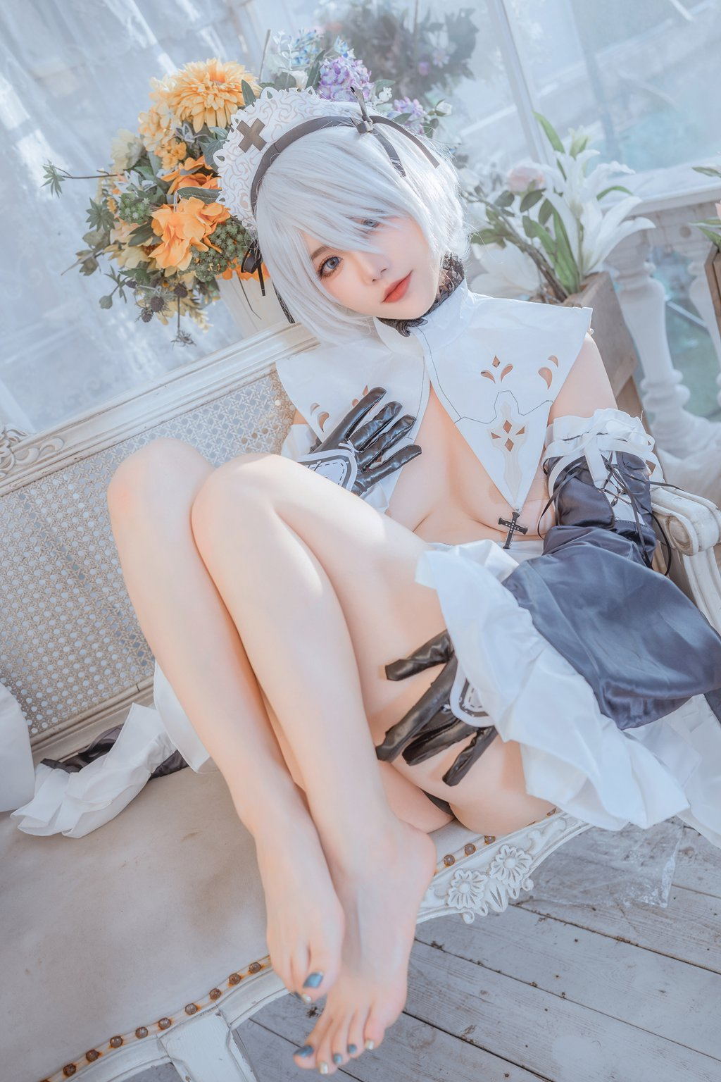 人气Coser@桃良阿宅 女仆2B [30P/237MB] 网红Coser-第1张