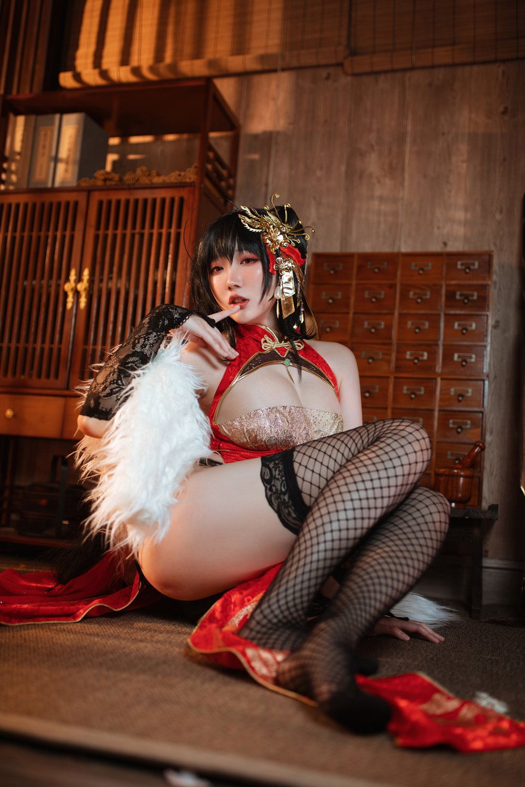 动漫Coser@瓜希酱 大凤旗袍 [22P/138MB] 网红Coser-第4张