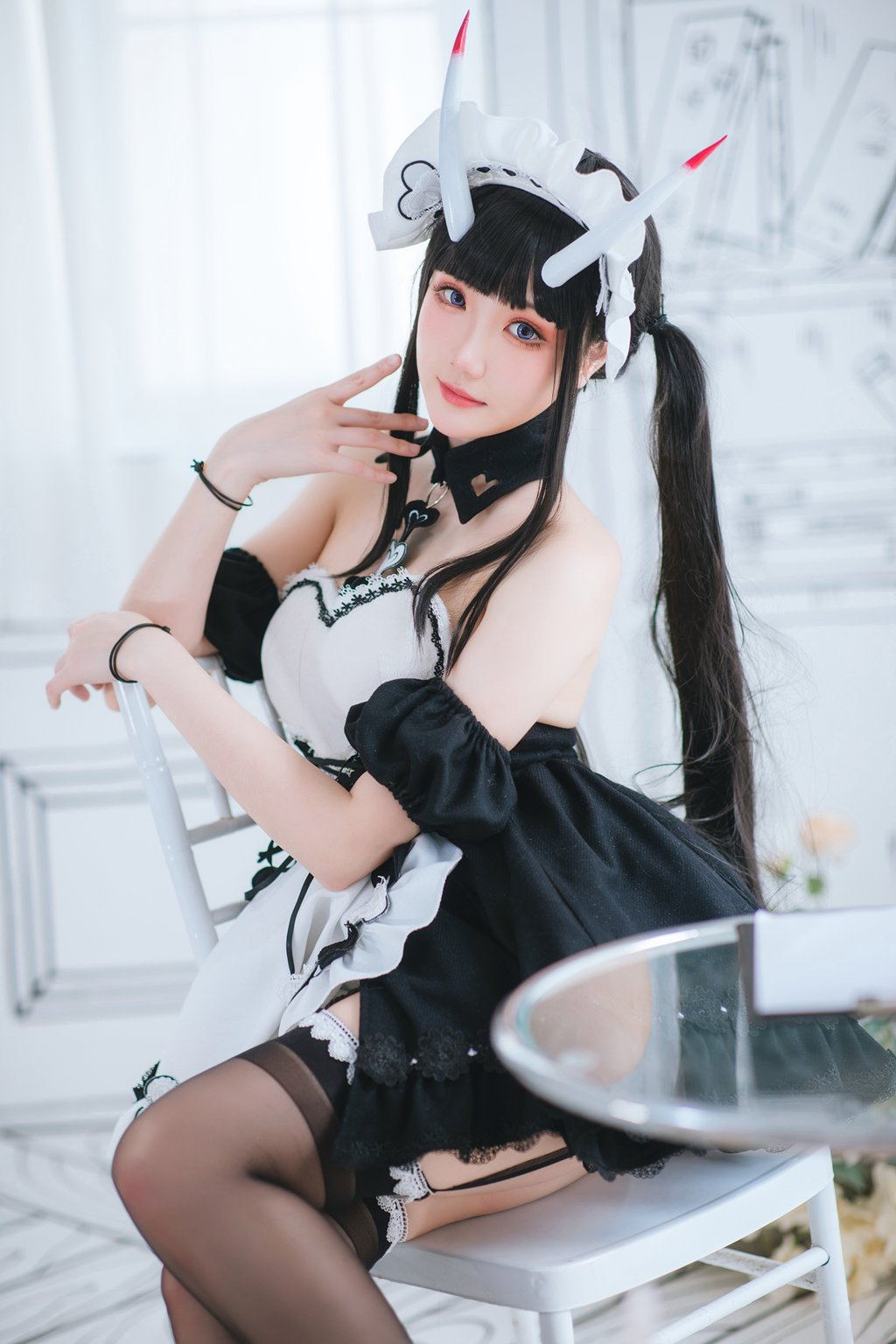 动漫Coser@瓜希酱 能代女仆 [22P/95MB] 网红Coser-第4张