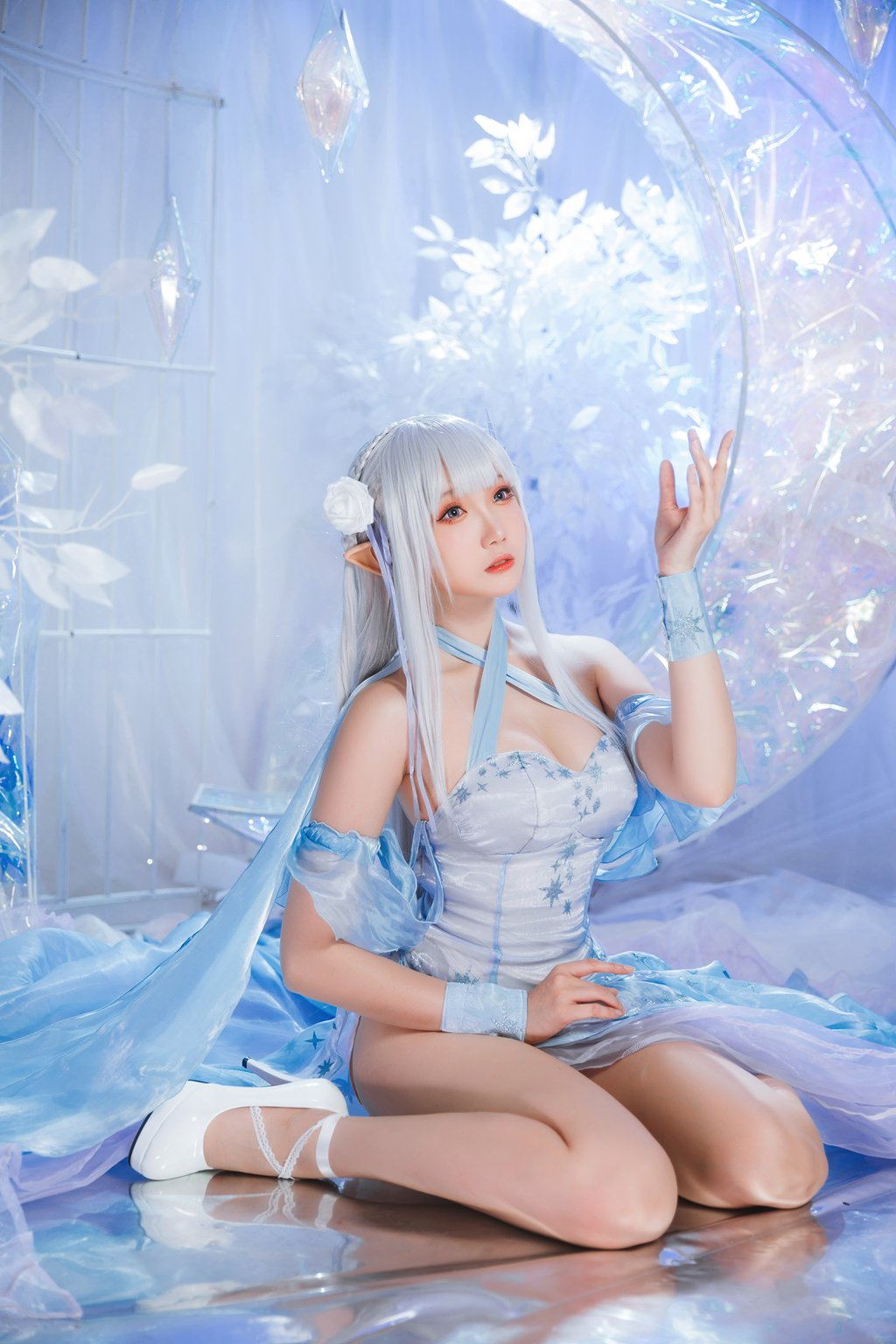 动漫Coser@瓜希酱 爱蜜莉雅 水晶礼服 [28P/144MB] 网红Coser-第4张