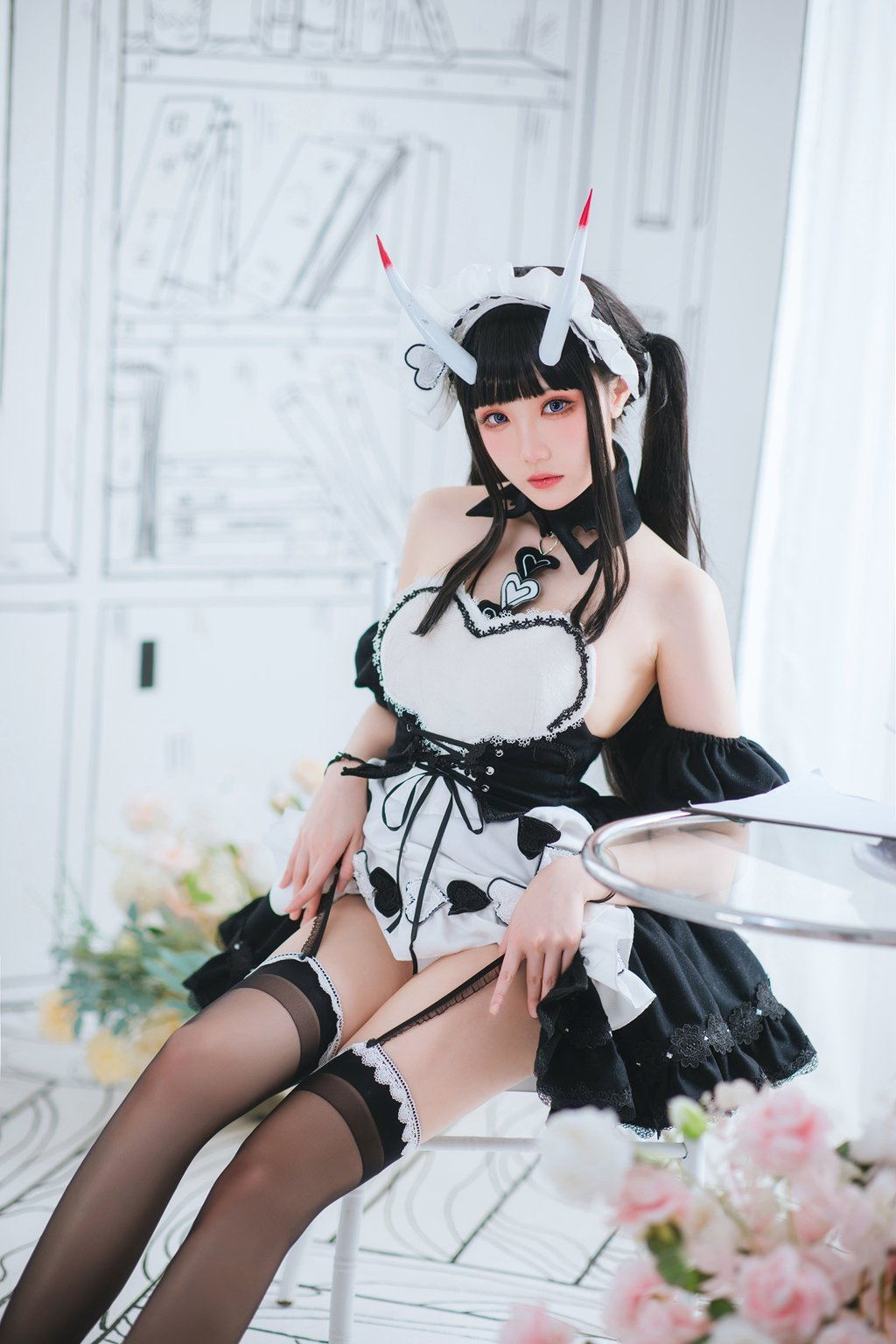 动漫Coser@瓜希酱 能代女仆 [22P/95MB] 网红Coser-第3张