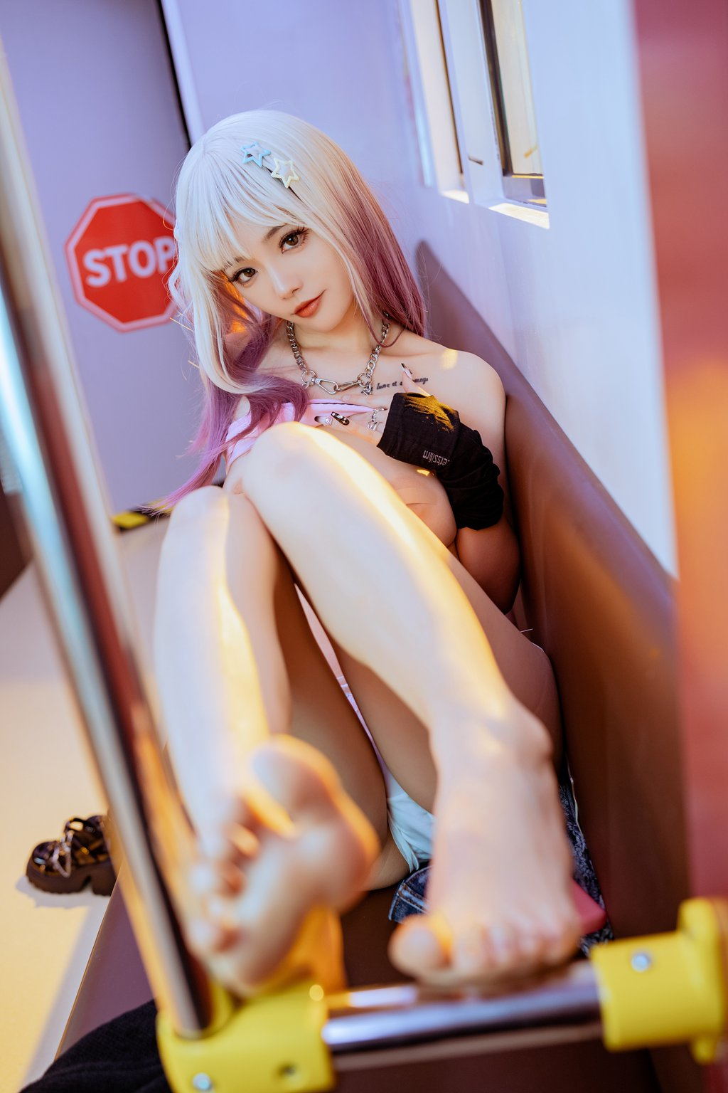 人气Coser@桃良阿宅 地铁 [48P/279MB] 网红Coser-第1张