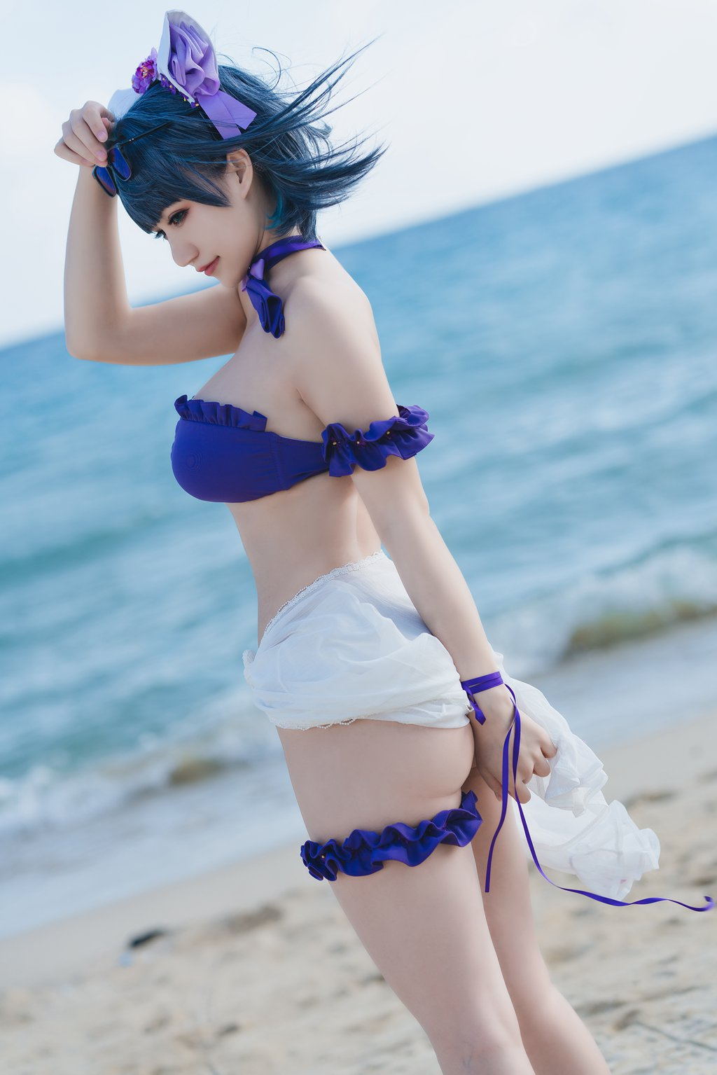 人气Coser@小仓千代w NO.044 – 1月舰长 柴郡泳装 [22P-78 MB] 网红Coser-第4张