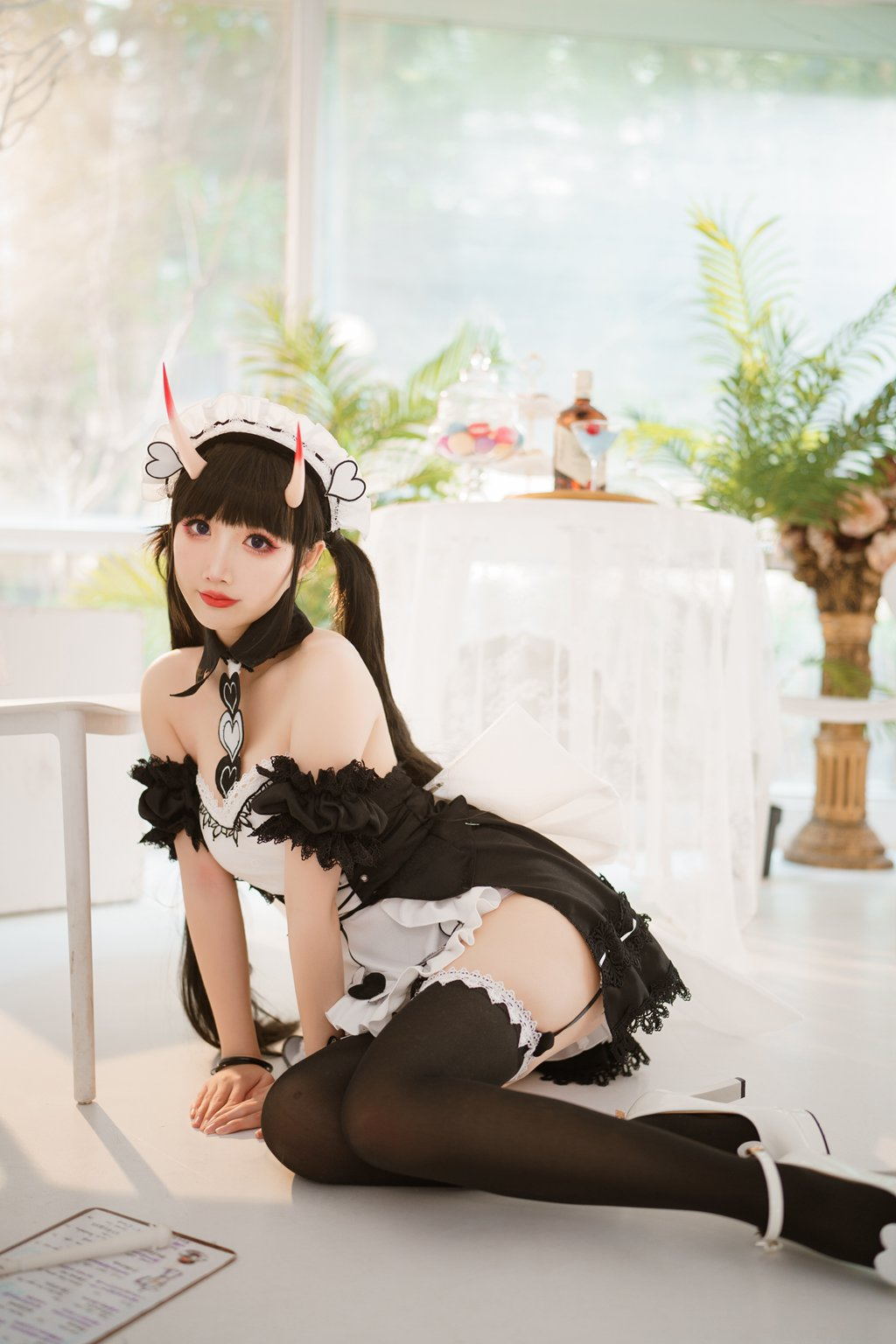 人气动漫Coser@面饼仙儿 能代女仆 [31P/316MB] 网红Coser-第3张