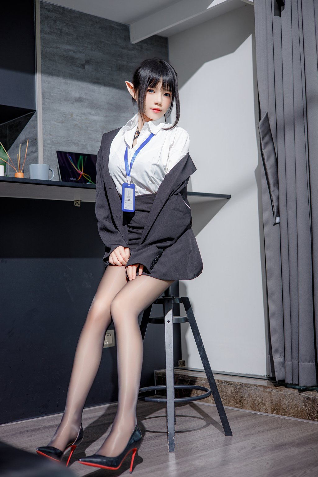 人气Coser@桜桃喵 精灵OL [46P/1V/631MB] 网红Coser-第2张