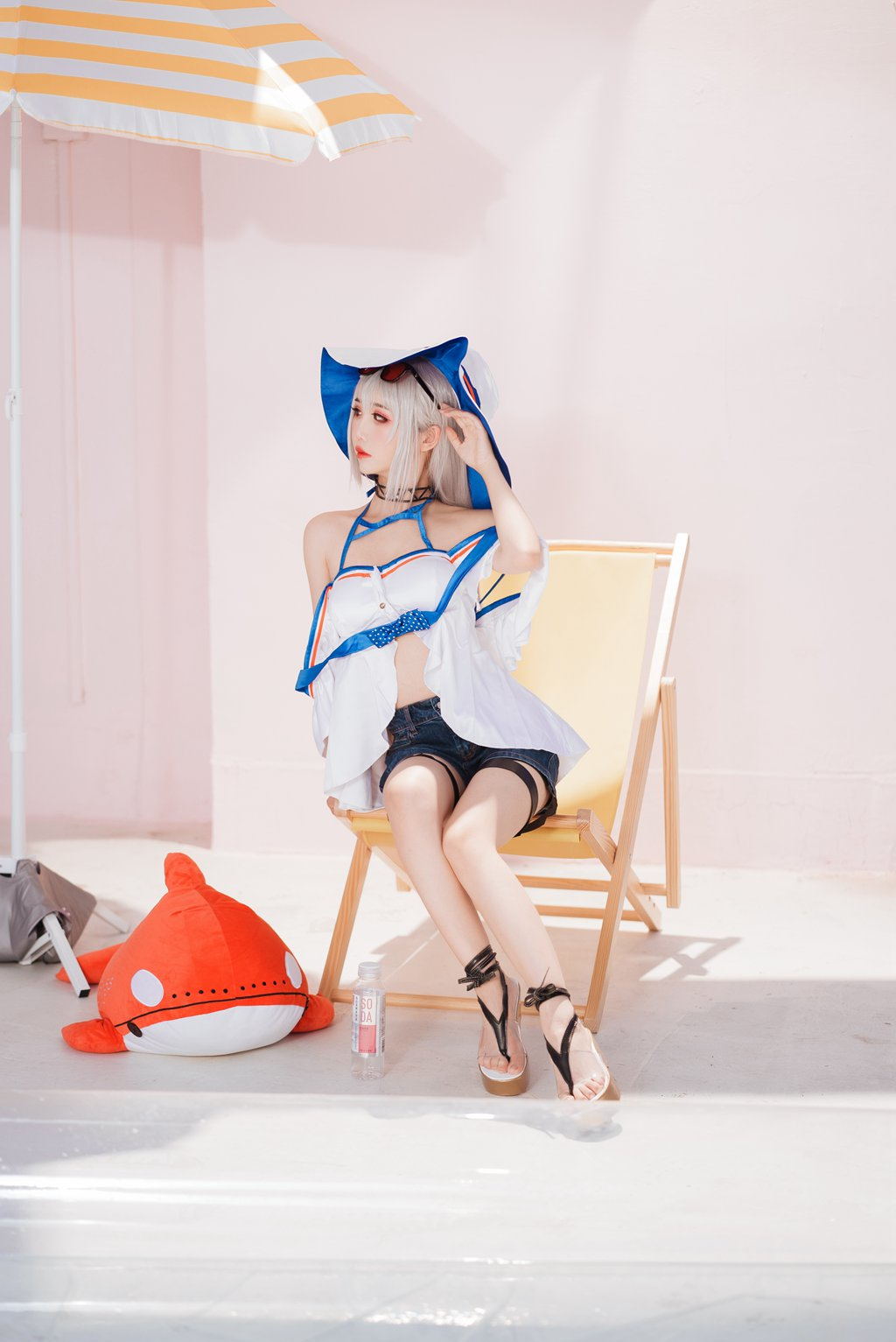 人气动漫Coser@面饼仙儿 斯卡蒂泳装 [18P/62MB] 网红Coser-第2张