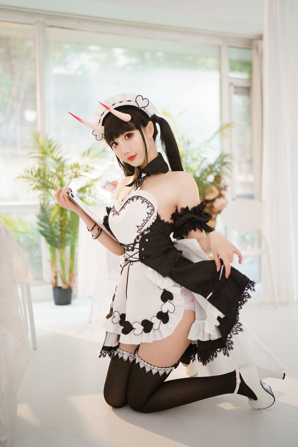 人气动漫Coser@面饼仙儿 能代女仆 [31P/316MB] 网红Coser-第2张