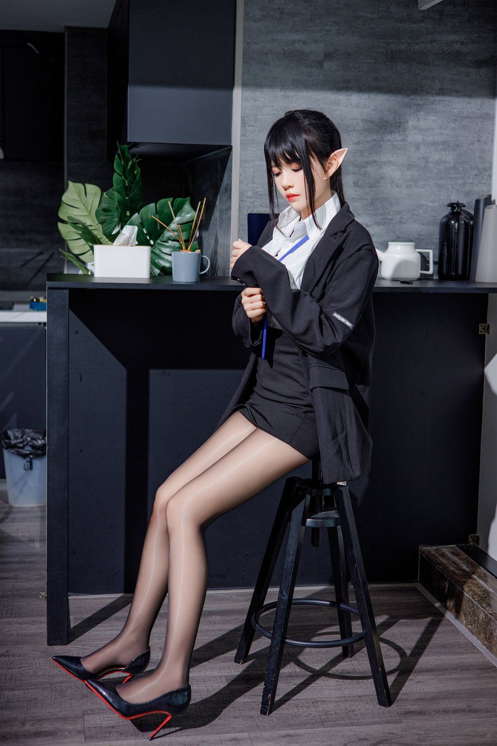 人气Coser@桜桃喵 精灵OL [46P/1V/631MB] 网红Coser-第1张