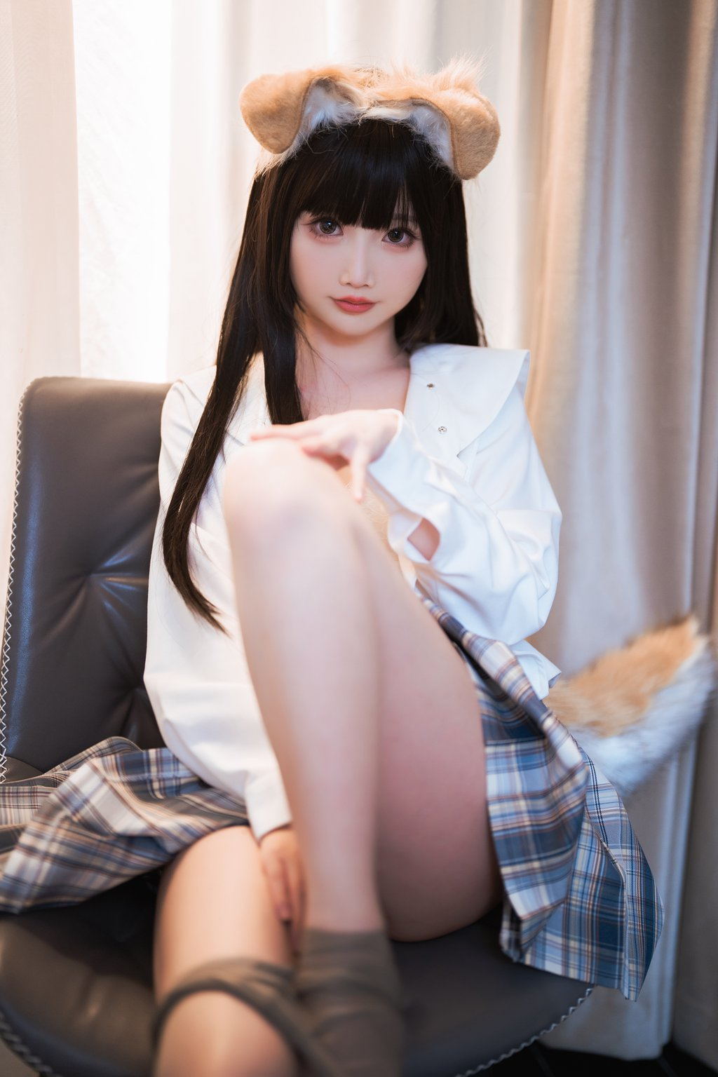 人气动漫Coser@面饼仙儿 狗妹JK [24P/204MB] 网红Coser-第1张