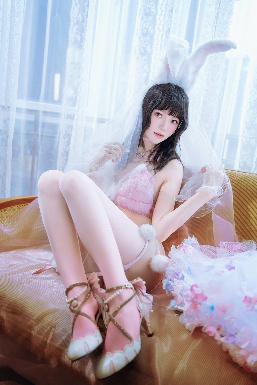 人气Coser@桜桃喵 花嫁兔 [54P/2V/977MB] 网红Coser-第2张