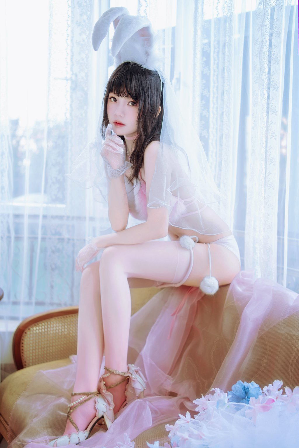 人气Coser@桜桃喵 花嫁兔 [54P/2V/977MB] 网红Coser-第1张